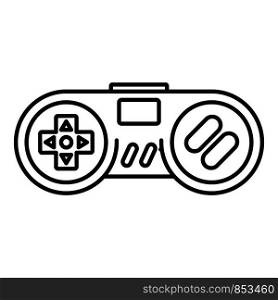 Gadget game controller icon. Outline gadget game controller vector icon for web design isolated on white background. Gadget game controller icon, outline style
