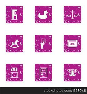 Gadget icons set. Grunge set of 9 gadget vector icons for web isolated on white background. Gadget icons set, grunge style