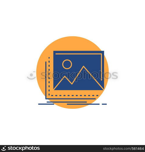 gallery, image, landscape, nature, photo Glyph Icon.. Vector EPS10 Abstract Template background