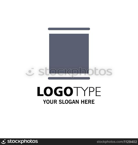 Gallery, Instagram, Sets, Timeline Business Logo Template. Flat Color