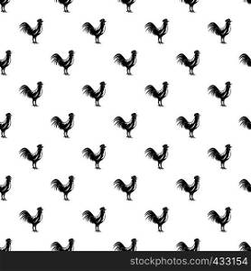 Gallic rooster pattern seamless in simple style vector illustration. Gallic rooster pattern vector