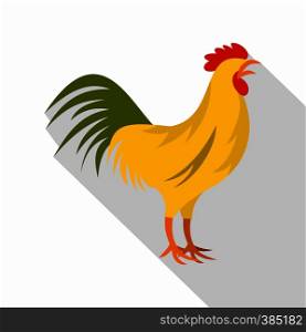 Gallic rooster, the symbol of France icon. Flat illustration of rooster vector icon for web design. Gallic rooster, symbol of France icon, flat style