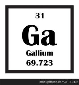 Gallium chemical element icon vector illustration design