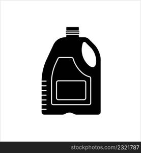 Gallon Of Milk Icon, Big Plastic Bottle, Milk Container, Milk Jug Vector Art Illustration