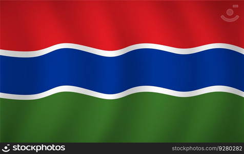 Gambia flag background Royalty Free Vector Image