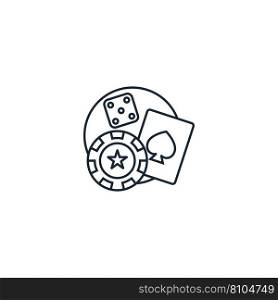 Gambling creative icon from casino icons Vector Image