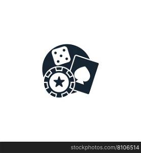 Gambling creative icon from casino icons Vector Image
