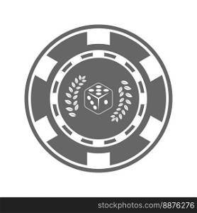 Gambling icon logo design illustration