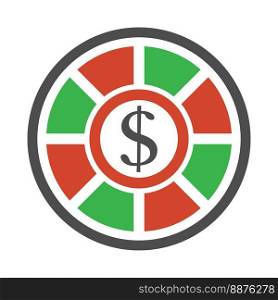 Gambling icon logo design illustration