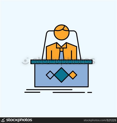 game, Boss, legend, master, CEO Flat Icon. green and Yellow sign and symbols for website and Mobile appliation. vector illustration. Vector EPS10 Abstract Template background