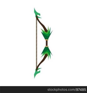Game bow arrow vector target archery weapon icon illustration medieval concept symbol