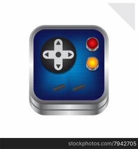 game console icon button theme vector graphic art design illustration