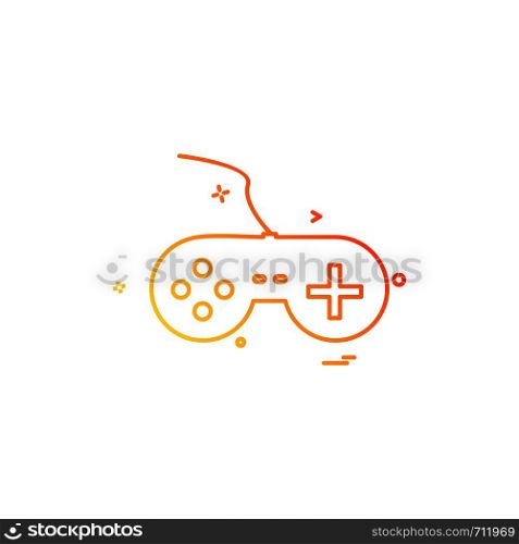 Game console icon design vector