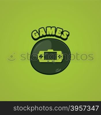 game console joystick. game console joystick controller vector art illustration