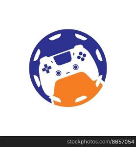 Game console repair vector logo design template.	