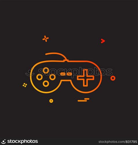 Game controller icon design vector