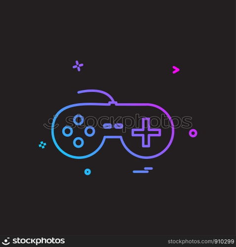 Game controller icon design vector
