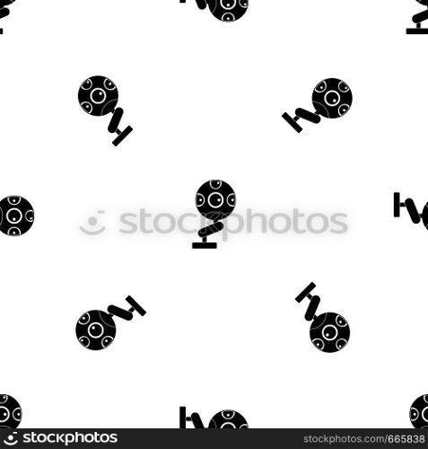 Game device pattern repeat seamless in black color for any design. Vector geometric illustration. Game device pattern seamless black