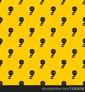 Game device pattern seamless vector repeat geometric yellow for any design. Game device pattern vector