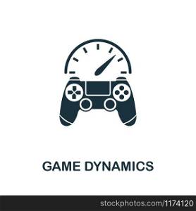 Game Dynamics vector icon illustration. Creative sign from gamification icons collection. Filled flat Game Dynamics icon for computer and mobile. Symbol, logo vector graphics.. Game Dynamics vector icon symbol. Creative sign from gamification icons collection. Filled flat Game Dynamics icon for computer and mobile