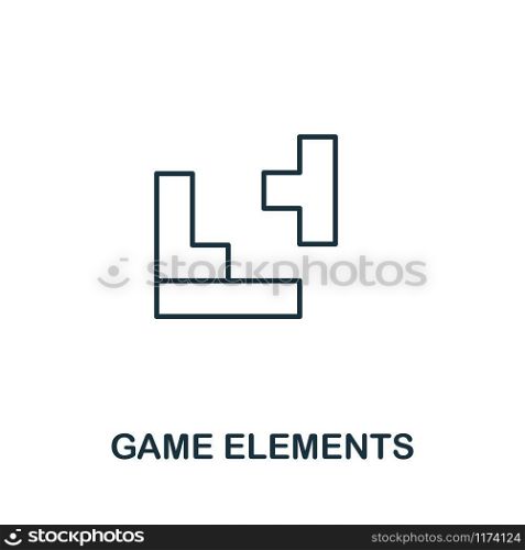 Game Elements vector icon illustration. Creative sign from gamification icons collection. Filled flat Game Elements icon for computer and mobile. Symbol, logo vector graphics.. Game Elements vector icon symbol. Creative sign from gamification icons collection. Filled flat Game Elements icon for computer and mobile
