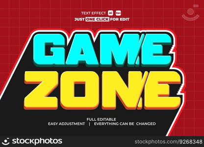 Game event vector text effect editable, simply write your words and watch the magic happen, Use this one-of-a-kind effect to say whatever you want.