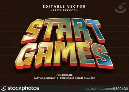 Game event vector text effect editable, simply write your words and watch the magic happen, Use this one-of-a-kind effect to say whatever you want.