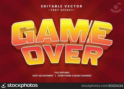 Game event vector text effect editable, simply write your words and watch the magic happen, Use this one-of-a-kind effect to say whatever you want.