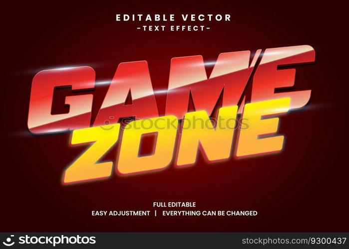 Game event vector text effect editable, simply write your words and watch the magic happen, Use this one-of-a-kind effect to say whatever you want.