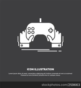 game, gaming, mobile, entertainment, app Icon. glyph vector symbol for UI and UX, website or mobile application
