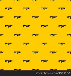Game gun pattern seamless vector repeat geometric yellow for any design. Game gun pattern vector