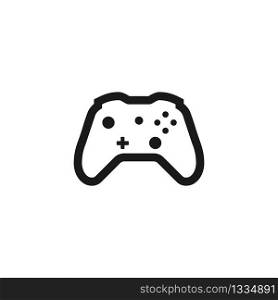 Game icon. Gamepad symbol in linear style. Vector EPS 10