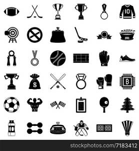 Game icons set. Simple style of 36 game vector icons for web isolated on white background. Game icons set, simple style