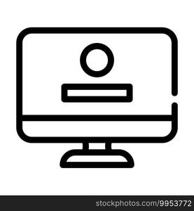 game operating system line icon vector. game operating system sign. isolated contour symbol black illustration. game operating system line icon vector illustration