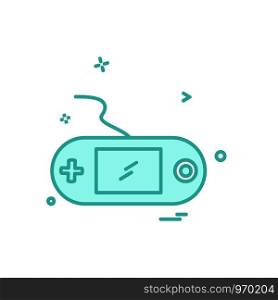 Game remote icon design vector