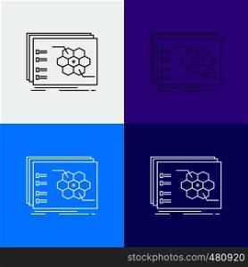Game, strategic, strategy, tactic, tactical Icon Over Various Background. Line style design, designed for web and app. Eps 10 vector illustration. Vector EPS10 Abstract Template background