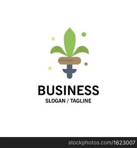 Game, Sword, Weapon, Madrigal Business Logo Template. Flat Color