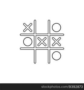 Game tic tac toe icon. Vector illustration. stock image. EPS 10.. Game tic tac toe icon. Vector illustration. stock image.