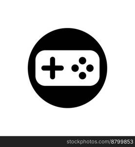 Gamepad, vector. Gamepad black color logo on a white background.