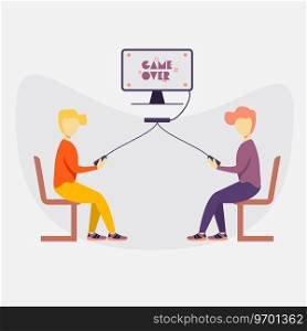 Gamers Royalty Free Vector Image