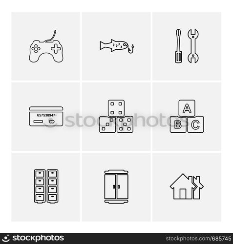 games , sports , picinic , real estate , study , bowling, card , poker ,food , icon, vector, design, flat, collection, style, creative, icons