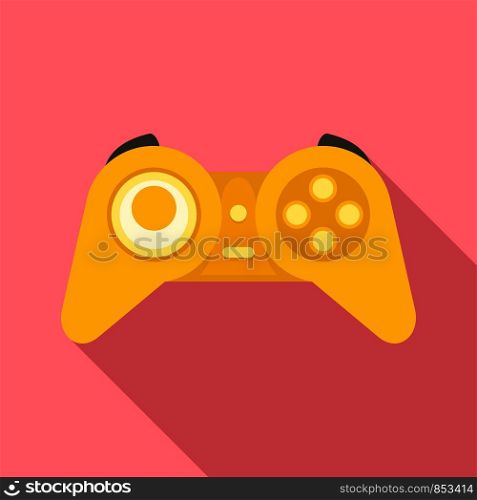 Gaming controller icon. Flat illustration of gaming controller vector icon for web design. Gaming controller icon, flat style