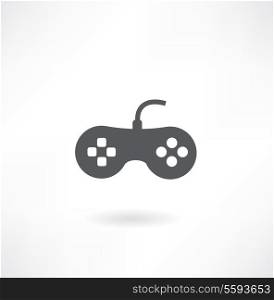 Gaming Joystick Icon Isolated on White Background