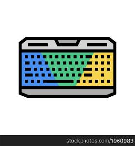 gaming keyboard color icon vector. gaming keyboard sign. isolated symbol illustration. gaming keyboard color icon vector illustration