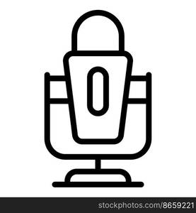 Gaming microphone icon outline vector. Online business. Mall sale. Gaming microphone icon outline vector. Online business