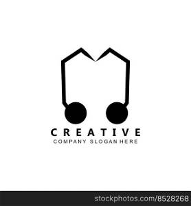 gaming music headset logo icon symbol