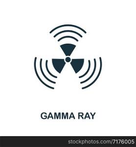 Gamma Ray vector icon illustration. Creative sign from biotechnology icons collection. Filled flat Gamma Ray icon for computer and mobile. Symbol, logo vector graphics.. Gamma Ray vector icon symbol. Creative sign from biotechnology icons collection. Filled flat Gamma Ray icon for computer and mobile