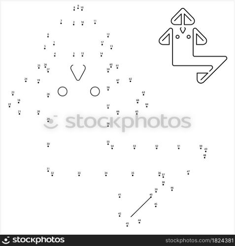 Ganesha The Lord Of Wisdom Connect The Dots, Puzzle Containing A Sequence Of Numbered Dots Vector Art Illustration