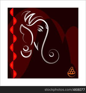 Ganesha The Lord Of Wisdom Design Vector Art Illustration