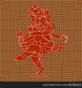 Ganesha The Lord Of Wisdom Design Vector Art Illustration